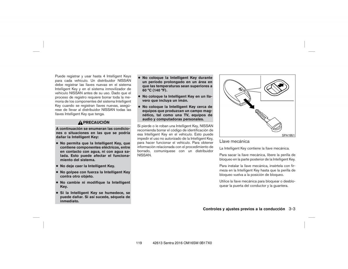 Nissan Sentra VII 7 B17 manual del propietario / page 119