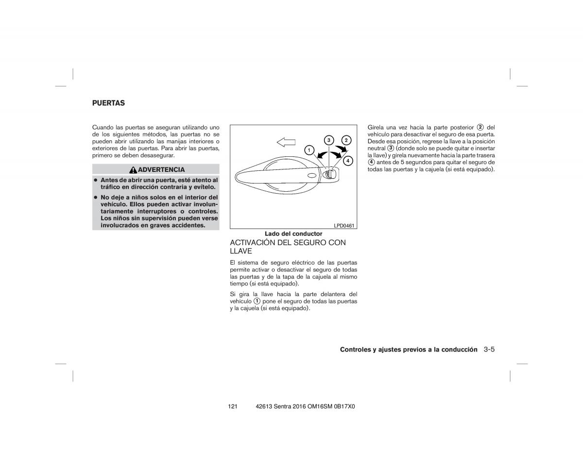 Nissan Sentra VII 7 B17 manual del propietario / page 121