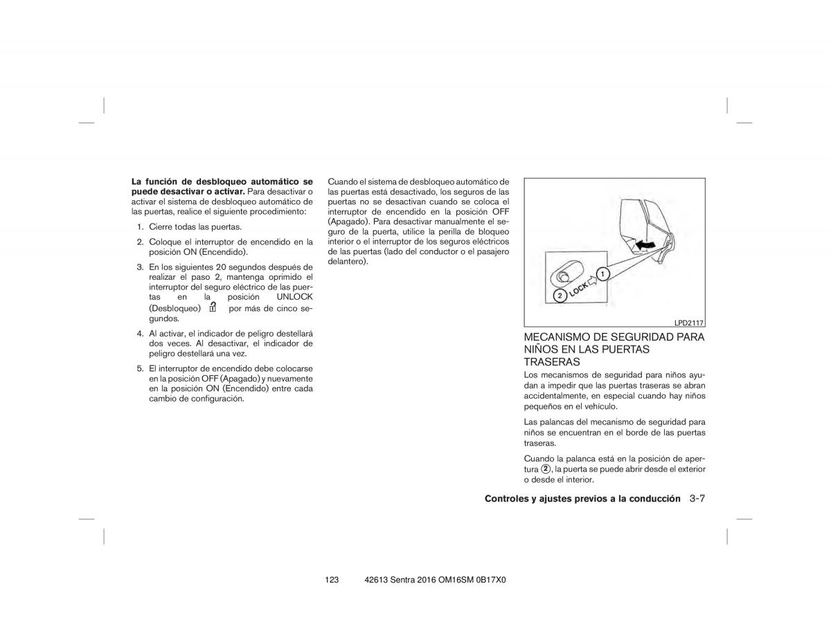 Nissan Sentra VII 7 B17 manual del propietario / page 123