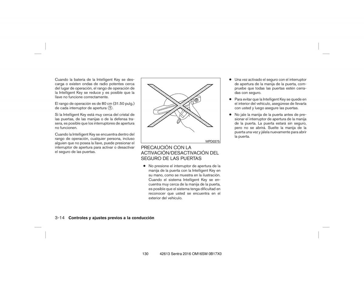 Nissan Sentra VII 7 B17 manual del propietario / page 130