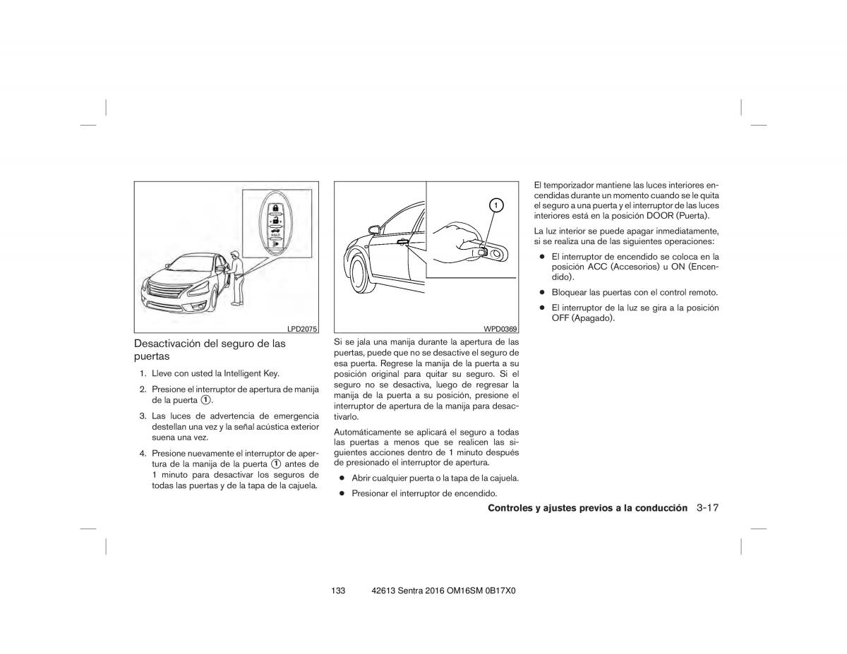 Nissan Sentra VII 7 B17 manual del propietario / page 133