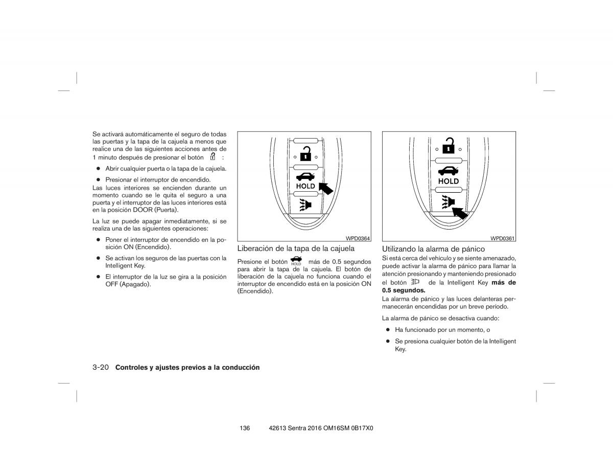 Nissan Sentra VII 7 B17 manual del propietario / page 136