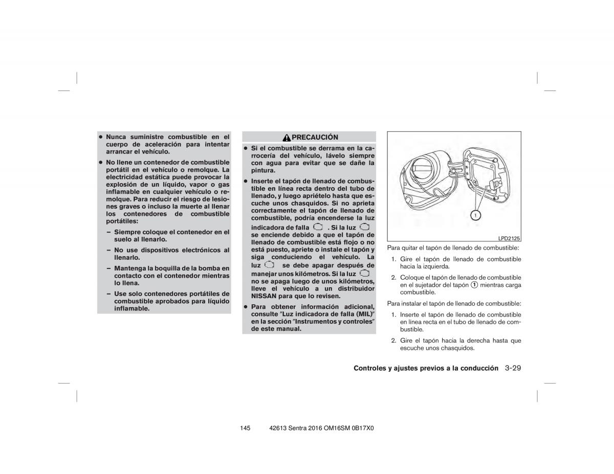 Nissan Sentra VII 7 B17 manual del propietario / page 145