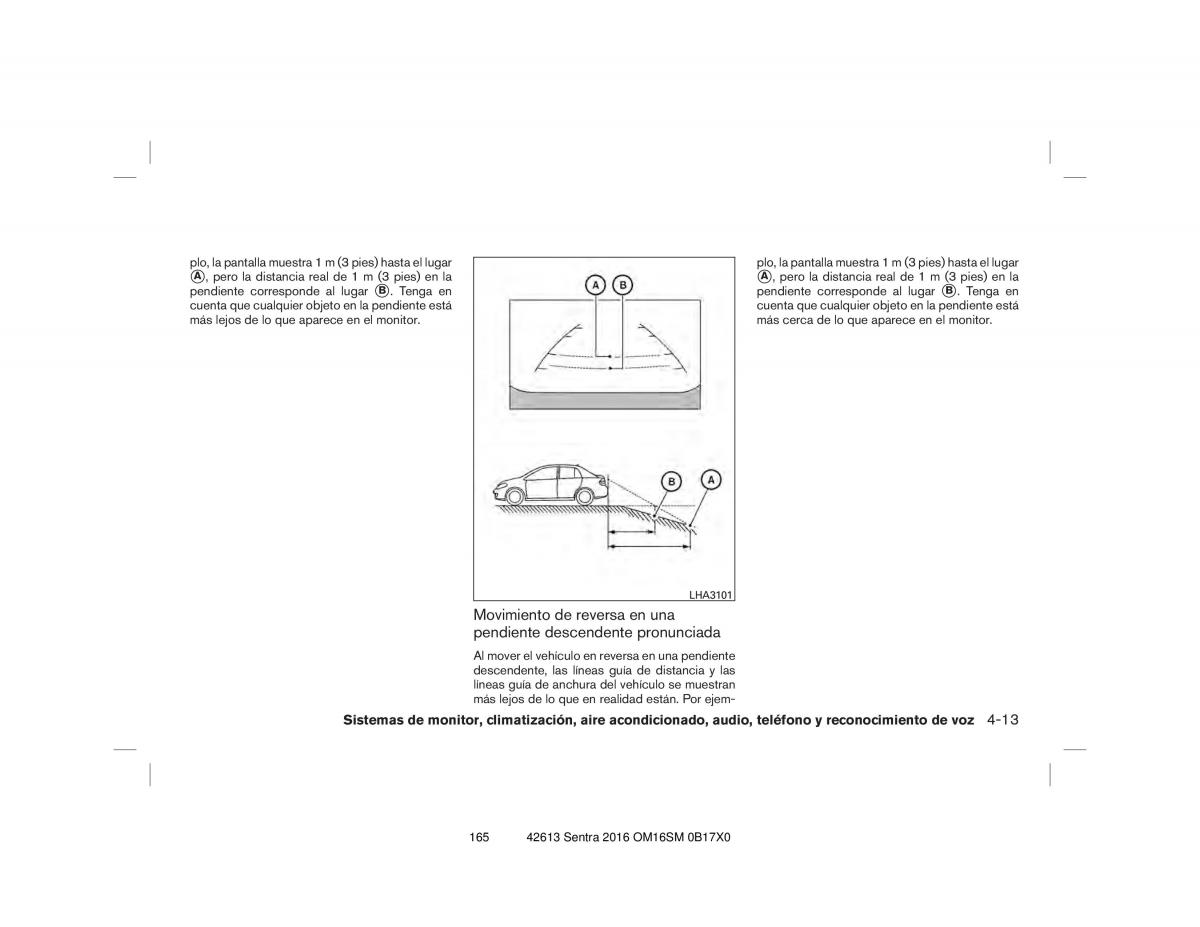 Nissan Sentra VII 7 B17 manual del propietario / page 165