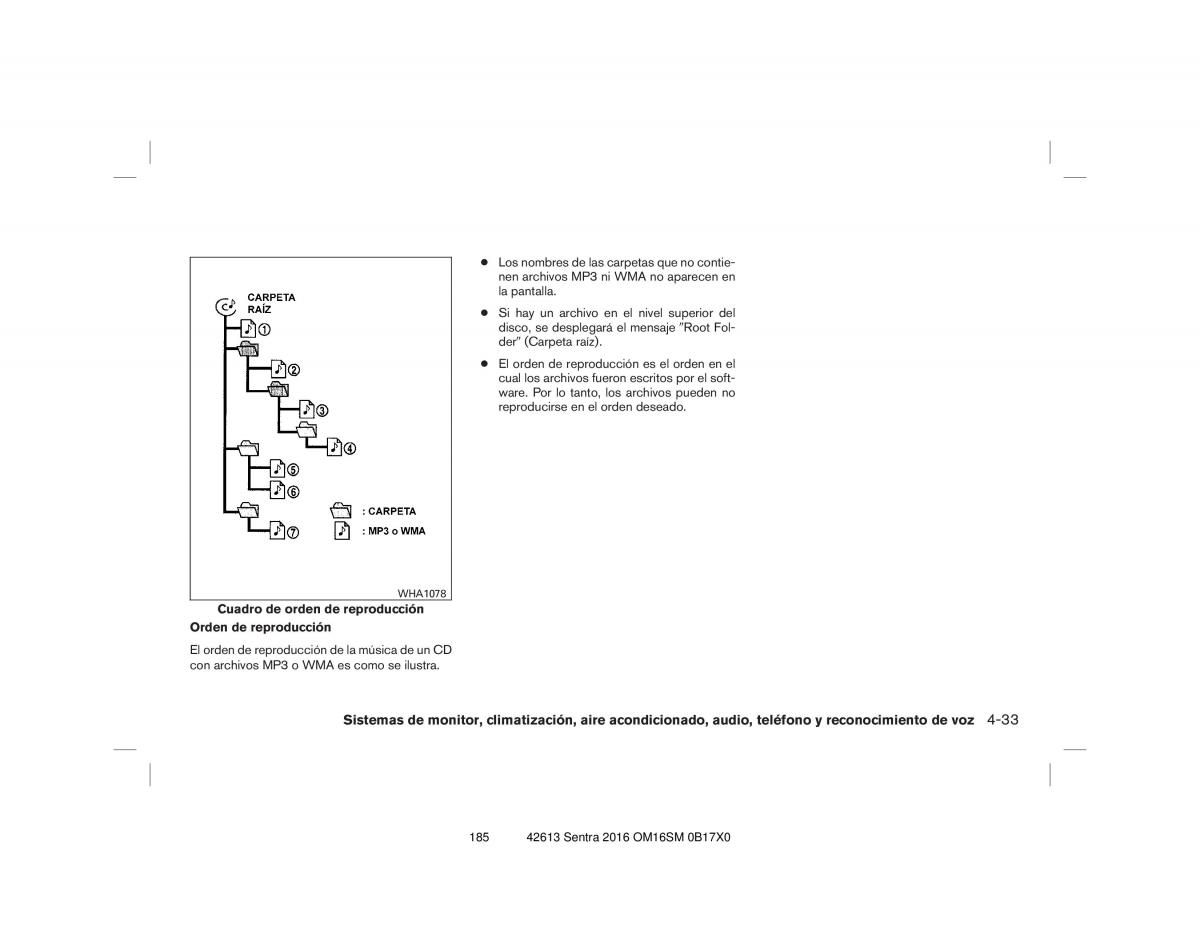 Nissan Sentra VII 7 B17 manual del propietario / page 185