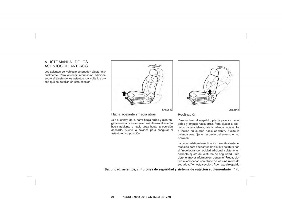 Nissan Sentra VII 7 B17 manual del propietario / page 21