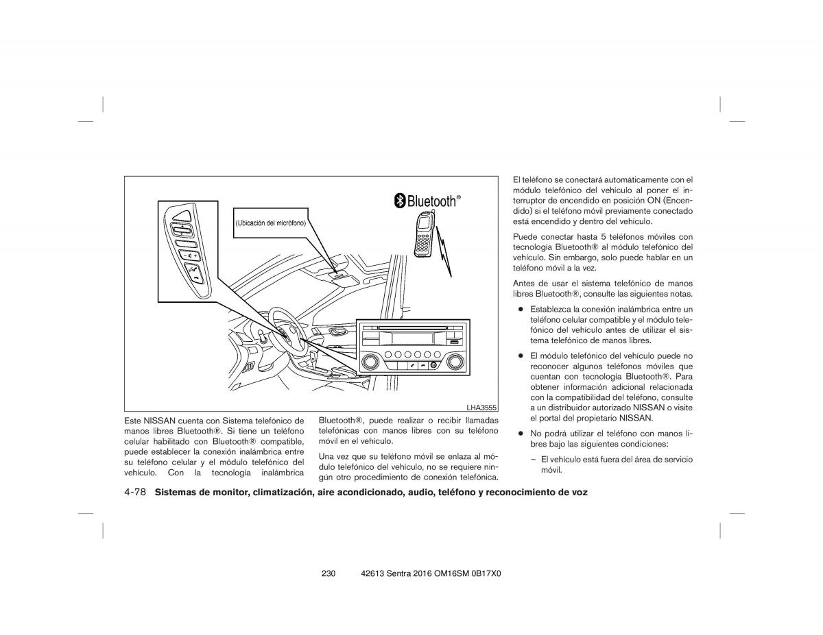 Nissan Sentra VII 7 B17 manual del propietario / page 230