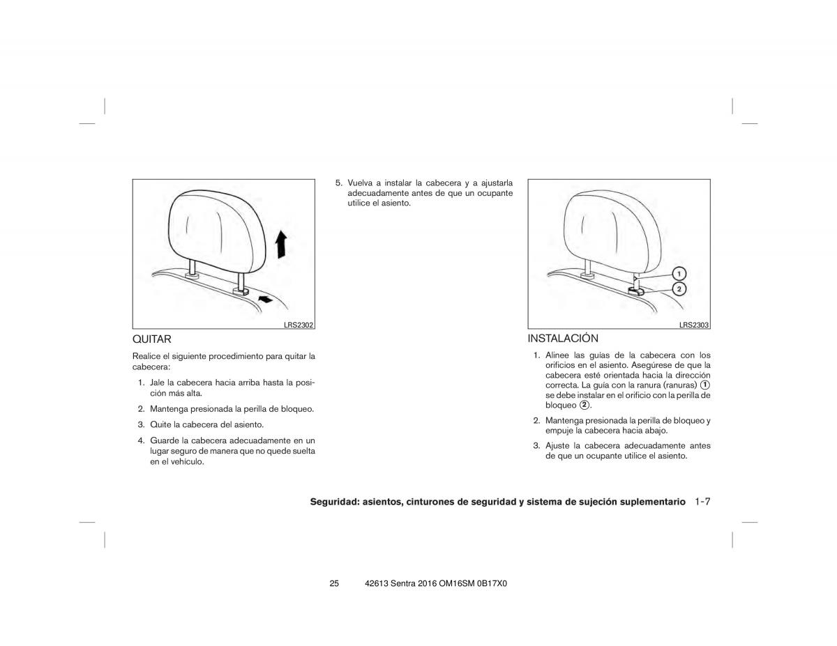 Nissan Sentra VII 7 B17 manual del propietario / page 25