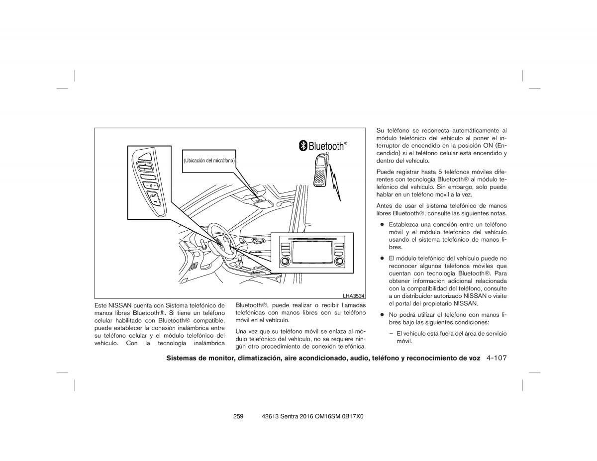 Nissan Sentra VII 7 B17 manual del propietario / page 259