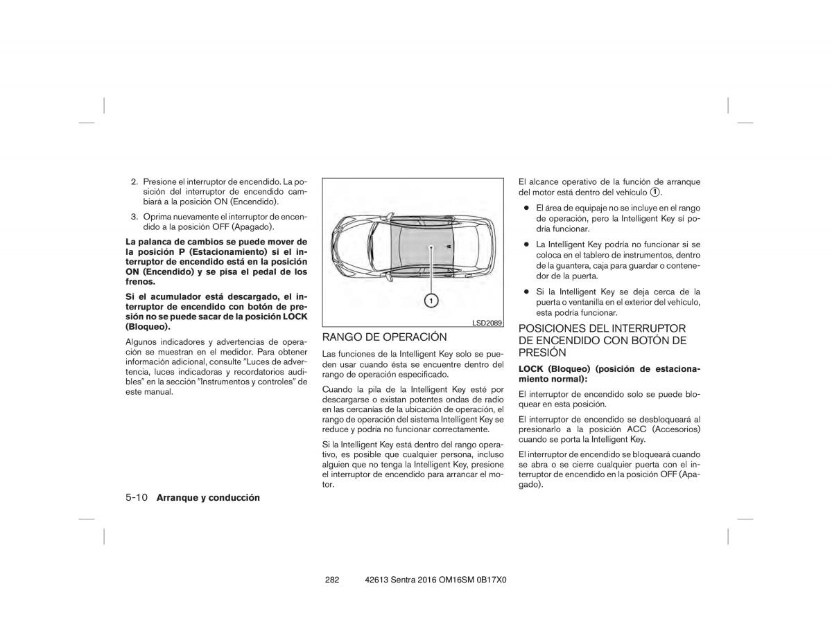 Nissan Sentra VII 7 B17 manual del propietario / page 282