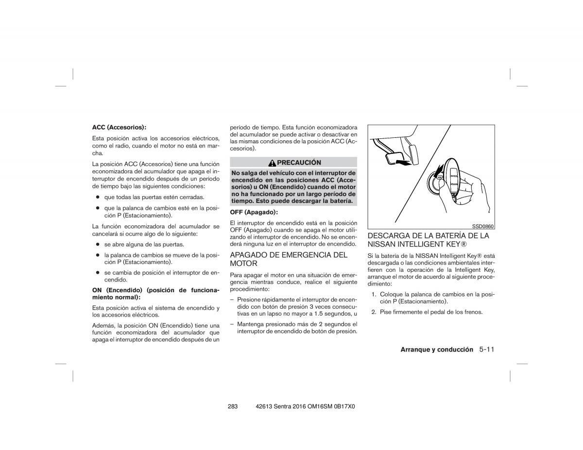 Nissan Sentra VII 7 B17 manual del propietario / page 283