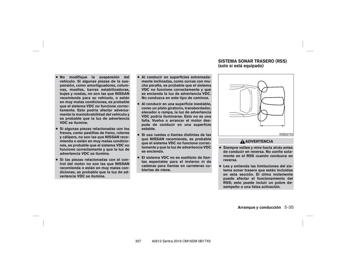 Nissan Sentra VII 7 B17 manual del propietario / page 307