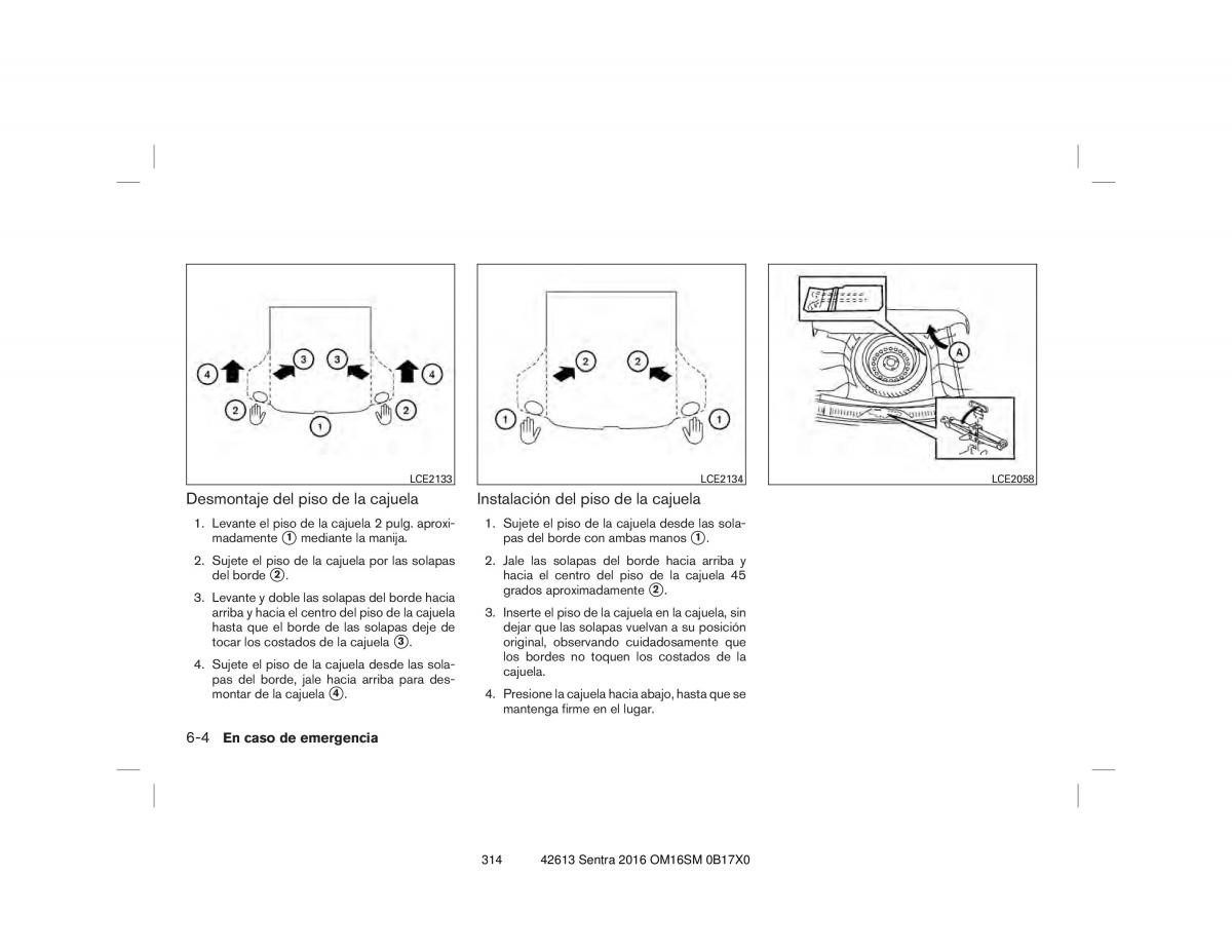 Nissan Sentra VII 7 B17 manual del propietario / page 314