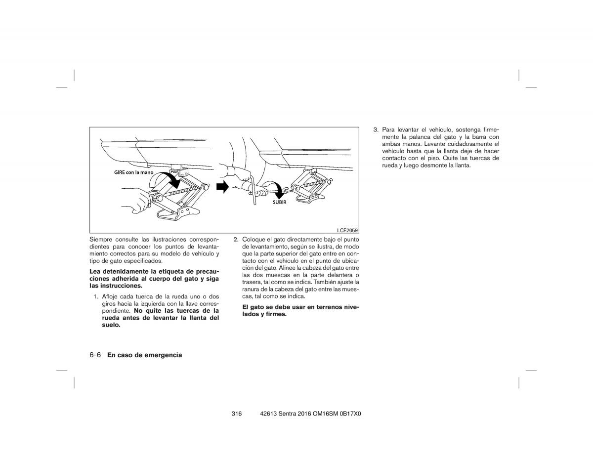 Nissan Sentra VII 7 B17 manual del propietario / page 316