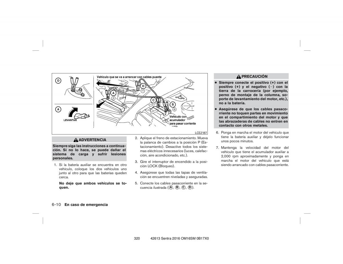 Nissan Sentra VII 7 B17 manual del propietario / page 320