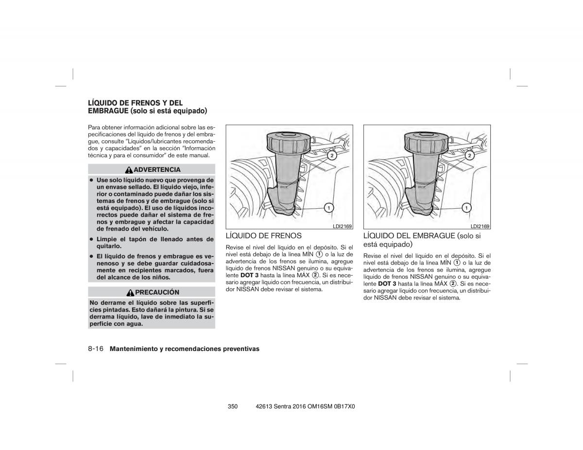 Nissan Sentra VII 7 B17 manual del propietario / page 350