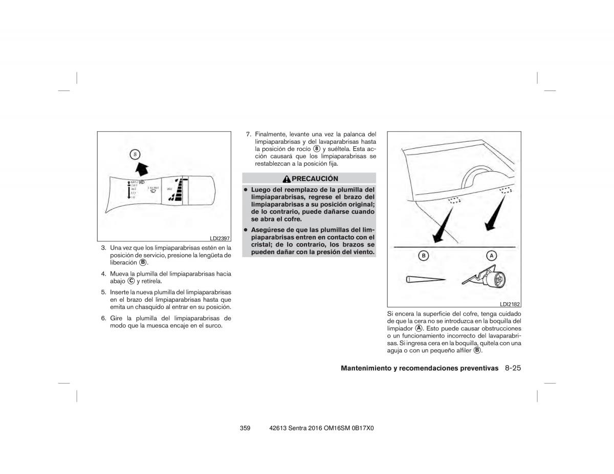 Nissan Sentra VII 7 B17 manual del propietario / page 359