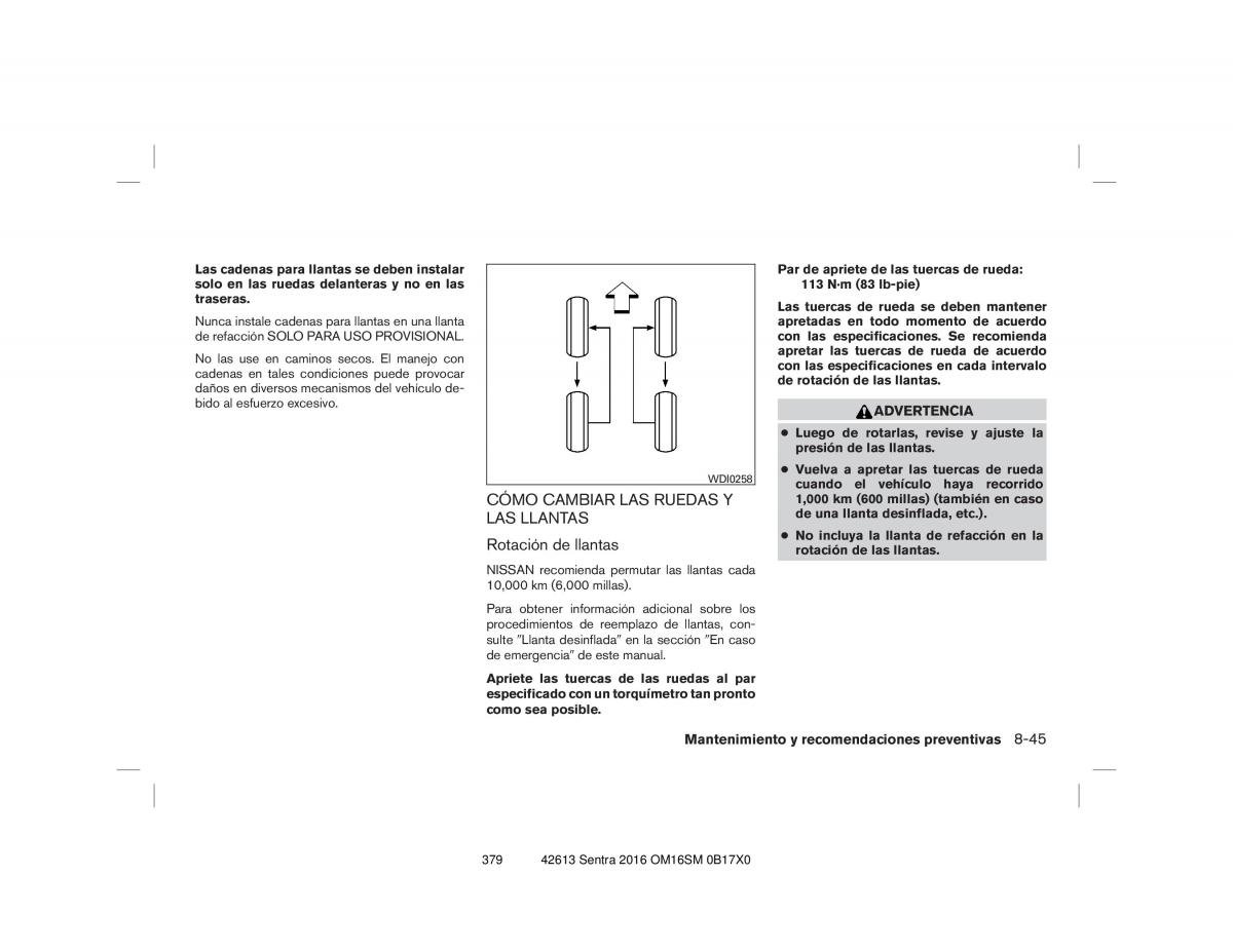 Nissan Sentra VII 7 B17 manual del propietario / page 379