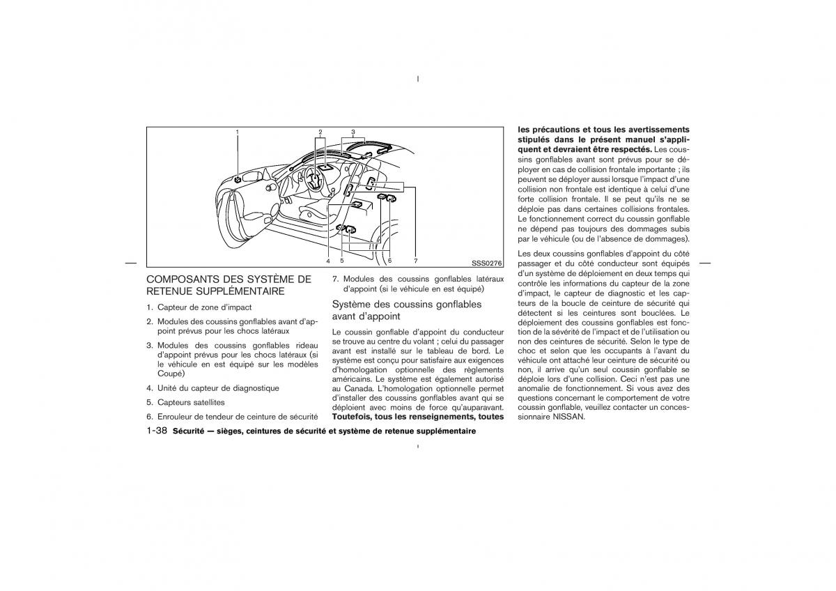 Nissan 350Z Fairlady manuel du proprietaire / page 57