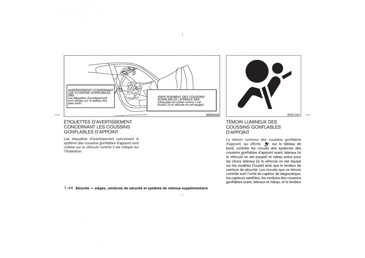 Nissan 350Z Fairlady manuel du proprietaire / page 63