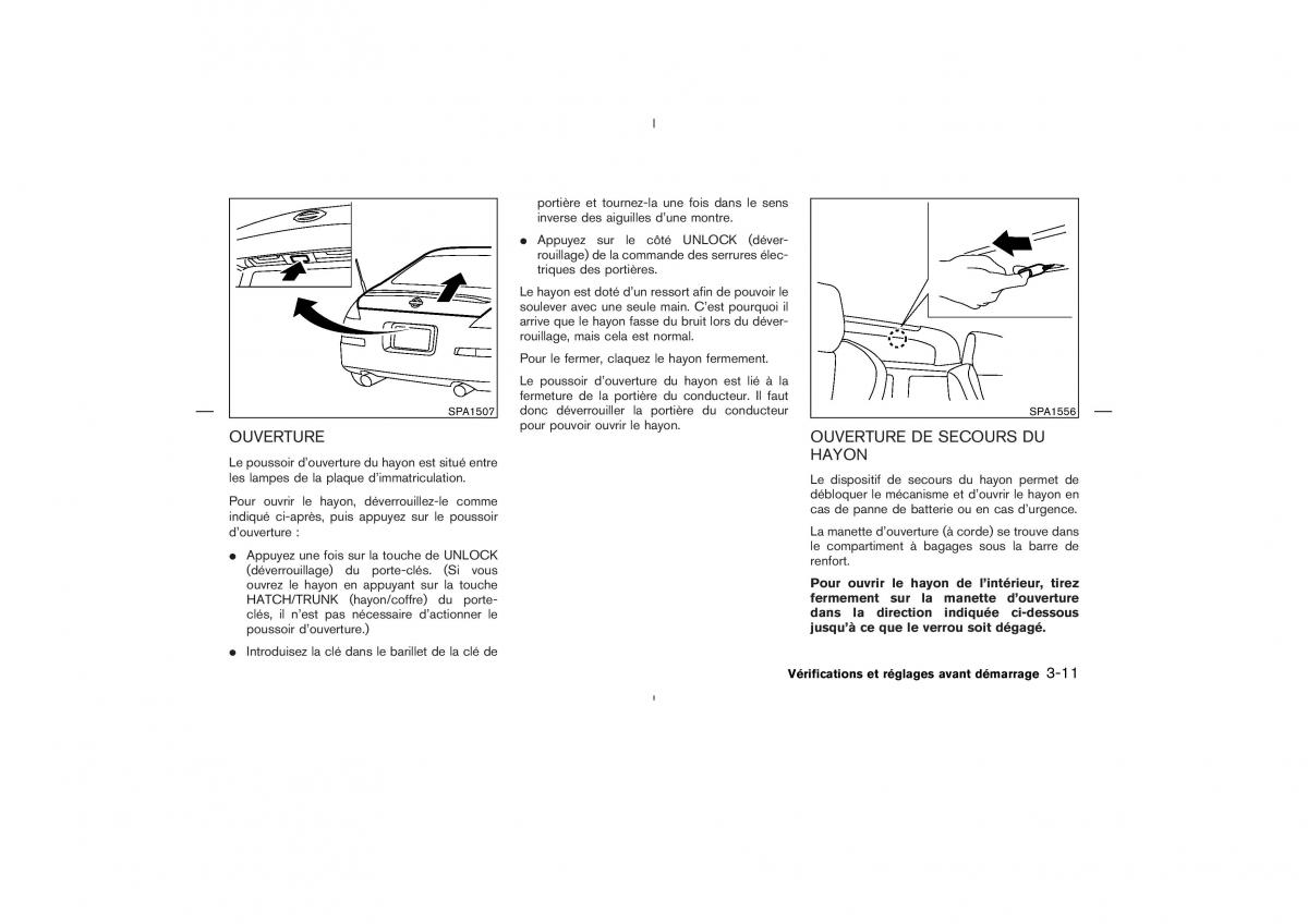 Nissan 350Z Fairlady manuel du proprietaire / page 128