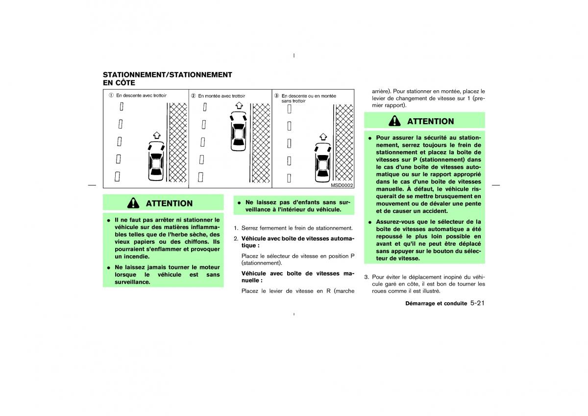 Nissan 350Z Fairlady manuel du proprietaire / page 198