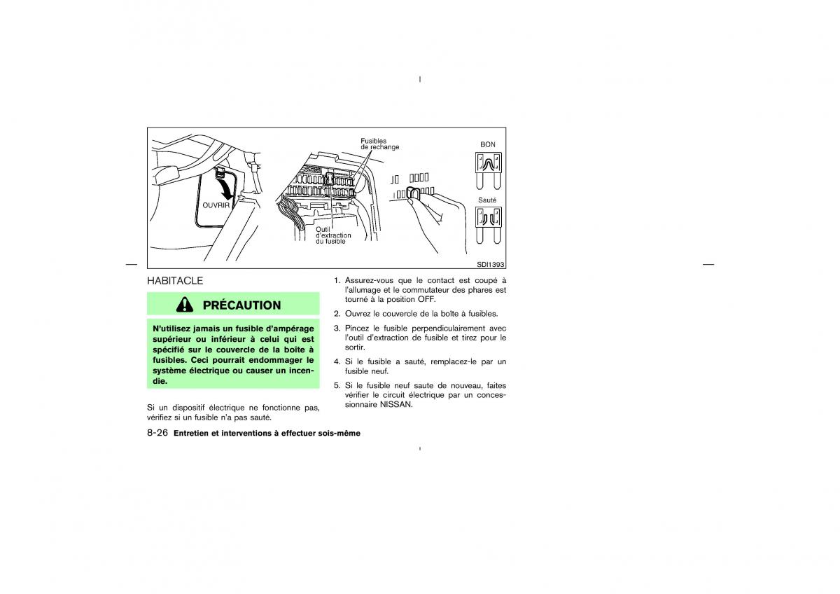 Nissan 350Z Fairlady manuel du proprietaire / page 253