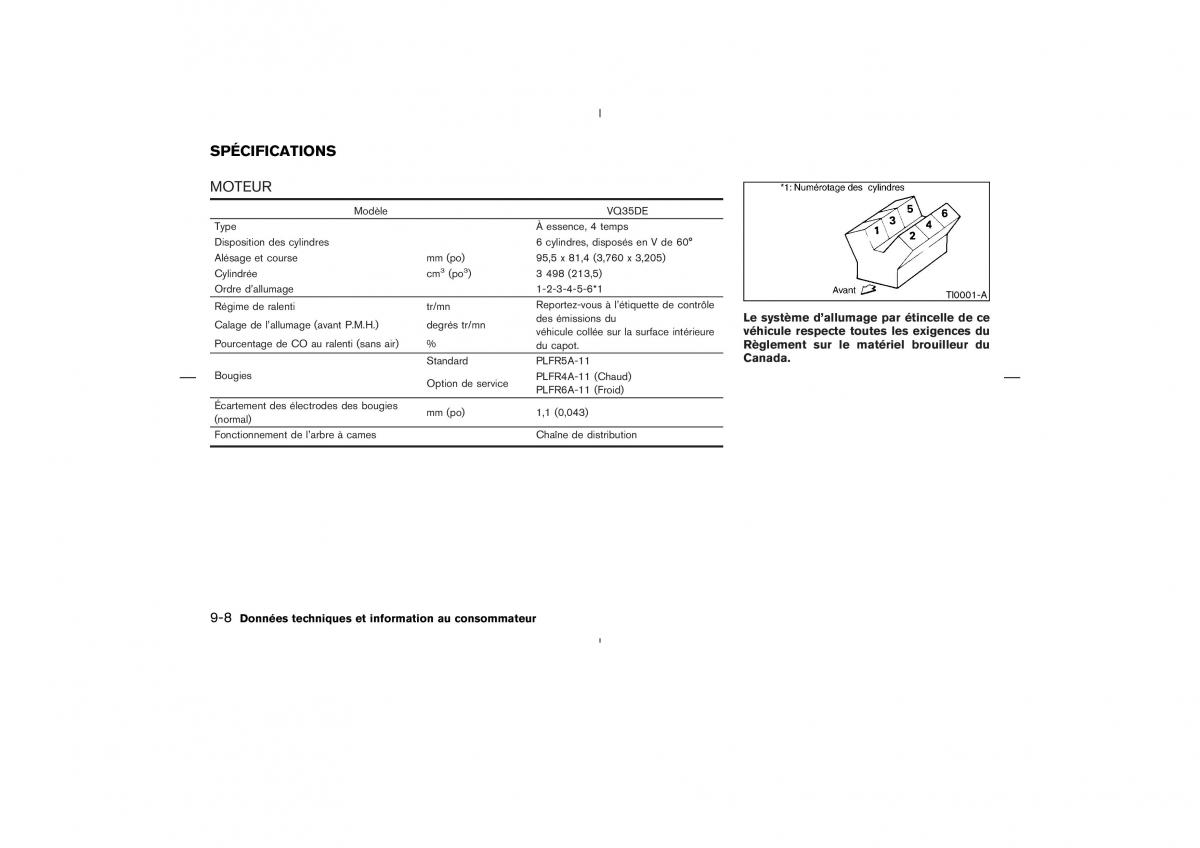 Nissan 350Z Fairlady manuel du proprietaire / page 277