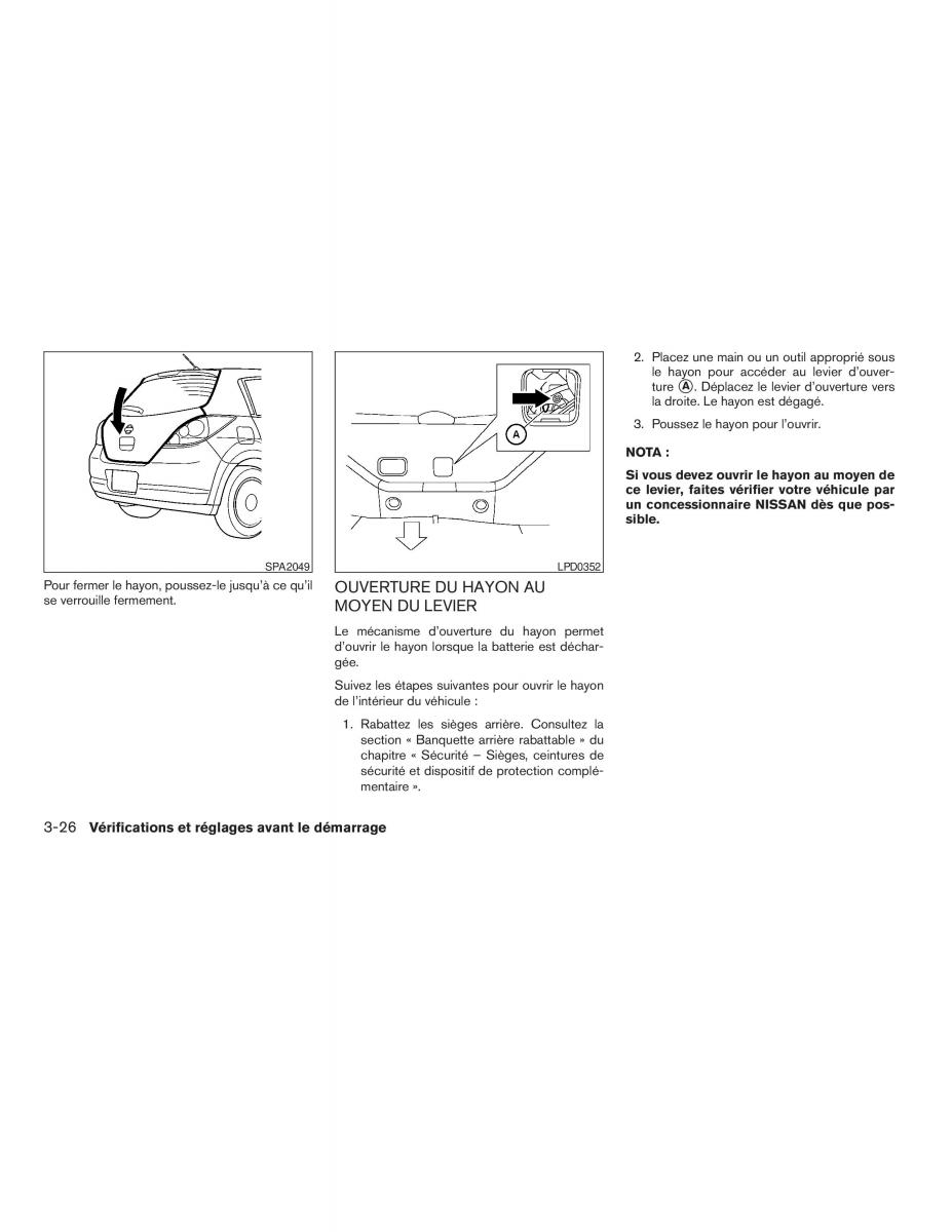 Nissan Tiida Versa I 1 manuel du proprietaire / page 146