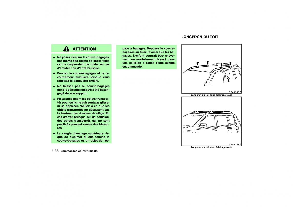 Nissan X Trail II 2 manuel du proprietaire / page 107