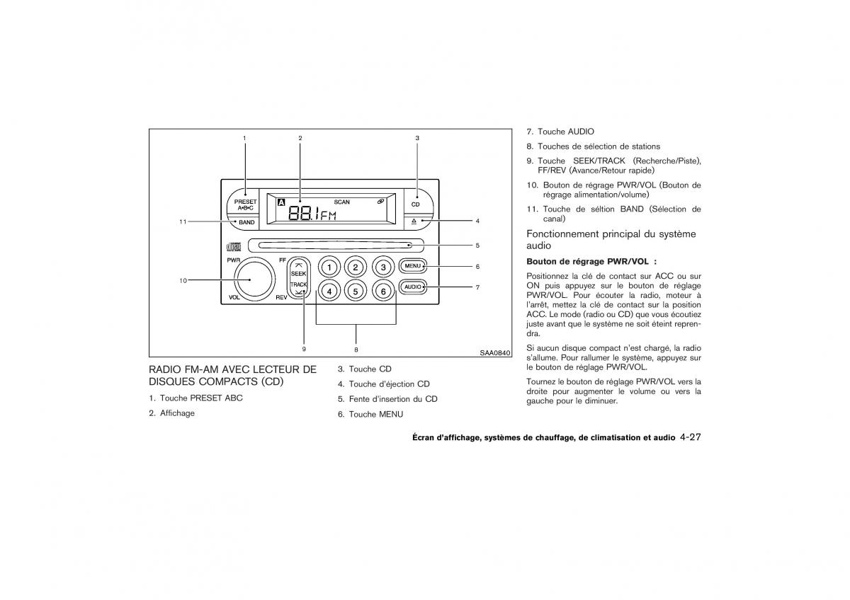 Nissan X Trail II 2 manuel du proprietaire / page 156