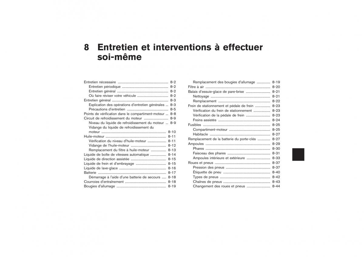 Nissan X Trail II 2 manuel du proprietaire / page 222