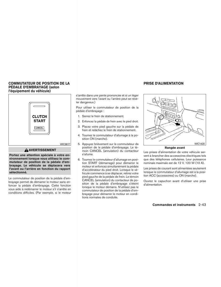 Nissan Xterra II 2 manuel du proprietaire / page 134