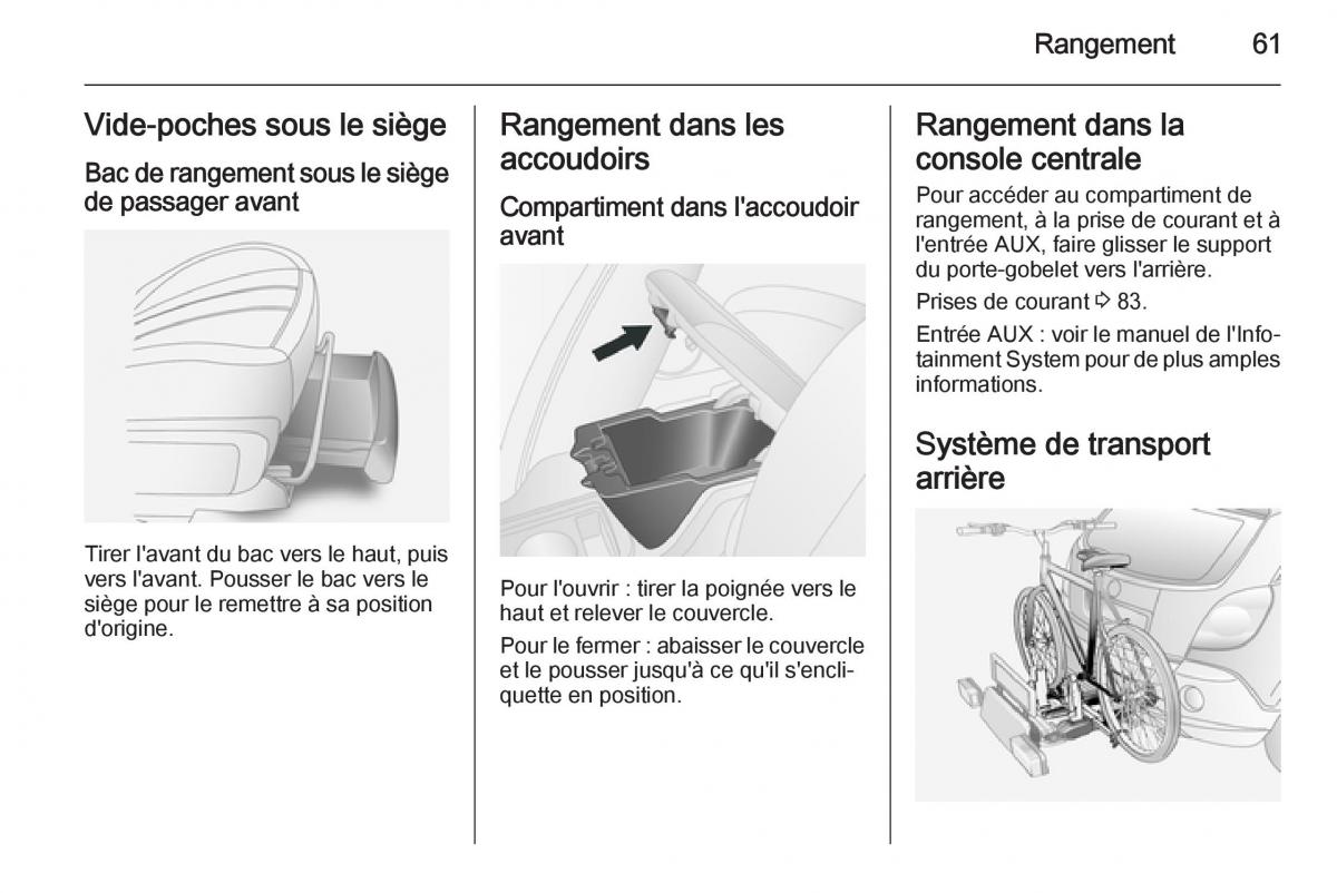 Opel Antara manuel du proprietaire / page 63