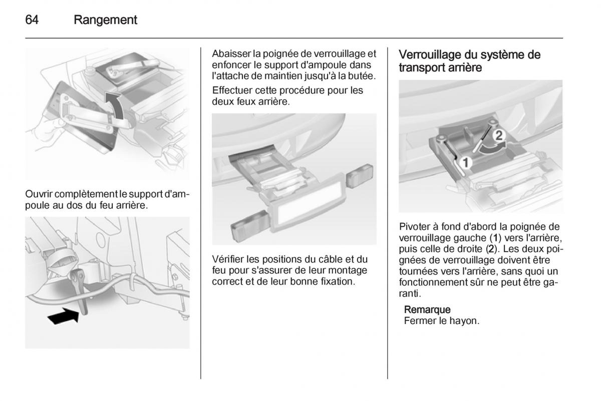 Opel Antara manuel du proprietaire / page 66