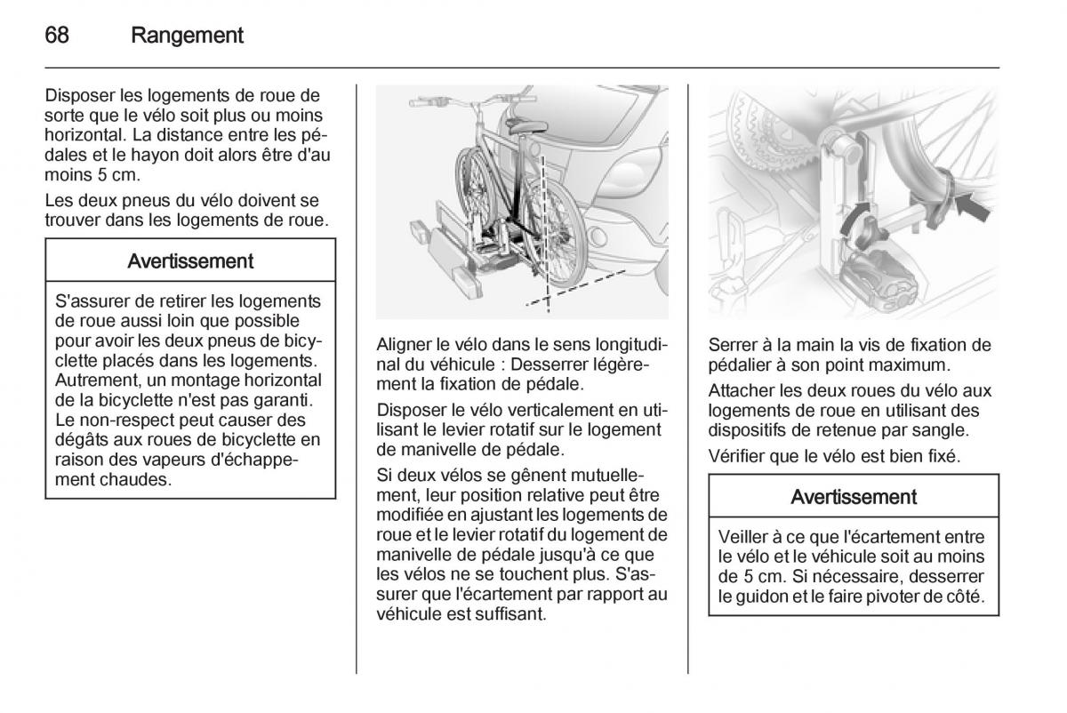 Opel Antara manuel du proprietaire / page 70