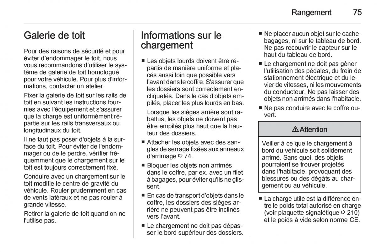 Opel Antara manuel du proprietaire / page 77