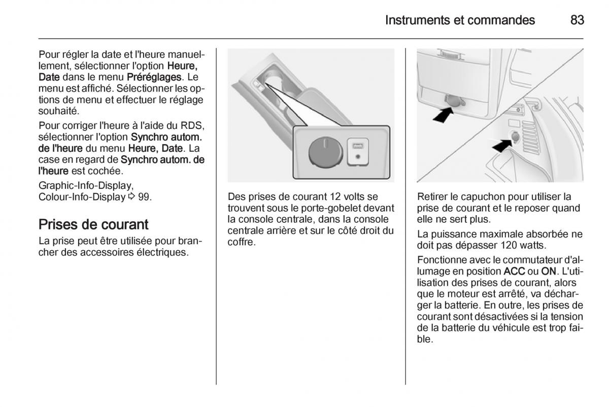 Opel Antara manuel du proprietaire / page 85