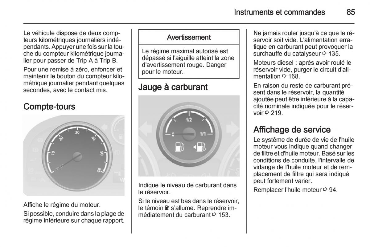 Opel Antara manuel du proprietaire / page 87