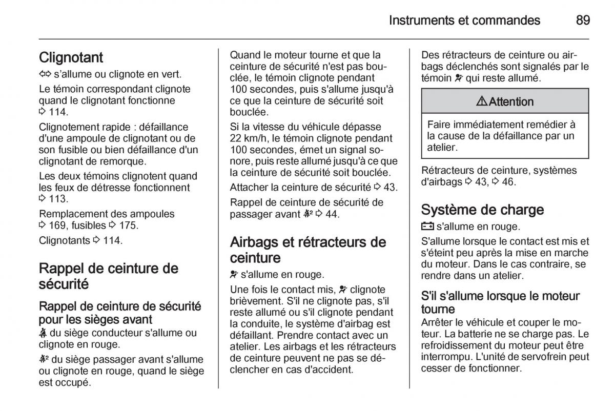 Opel Antara manuel du proprietaire / page 91