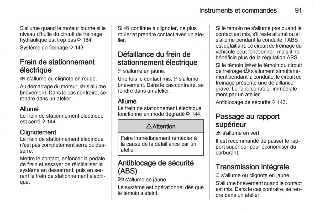 Opel Antara manuel du proprietaire / page 93