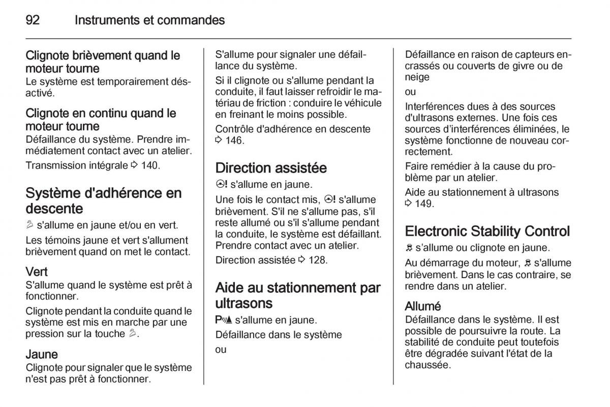 Opel Antara manuel du proprietaire / page 94