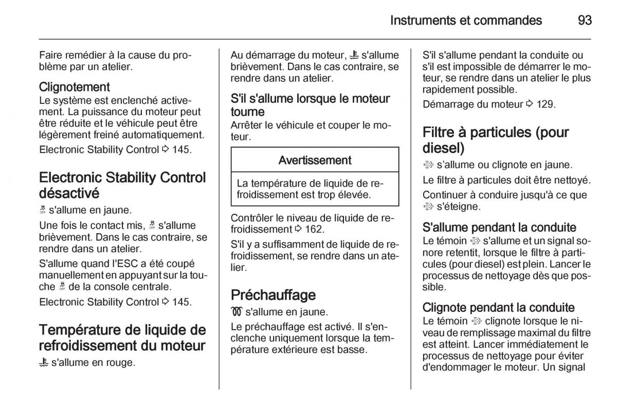 Opel Antara manuel du proprietaire / page 95