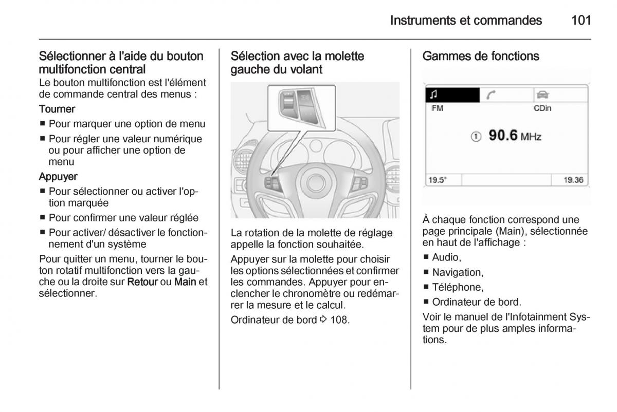 Opel Antara manuel du proprietaire / page 103