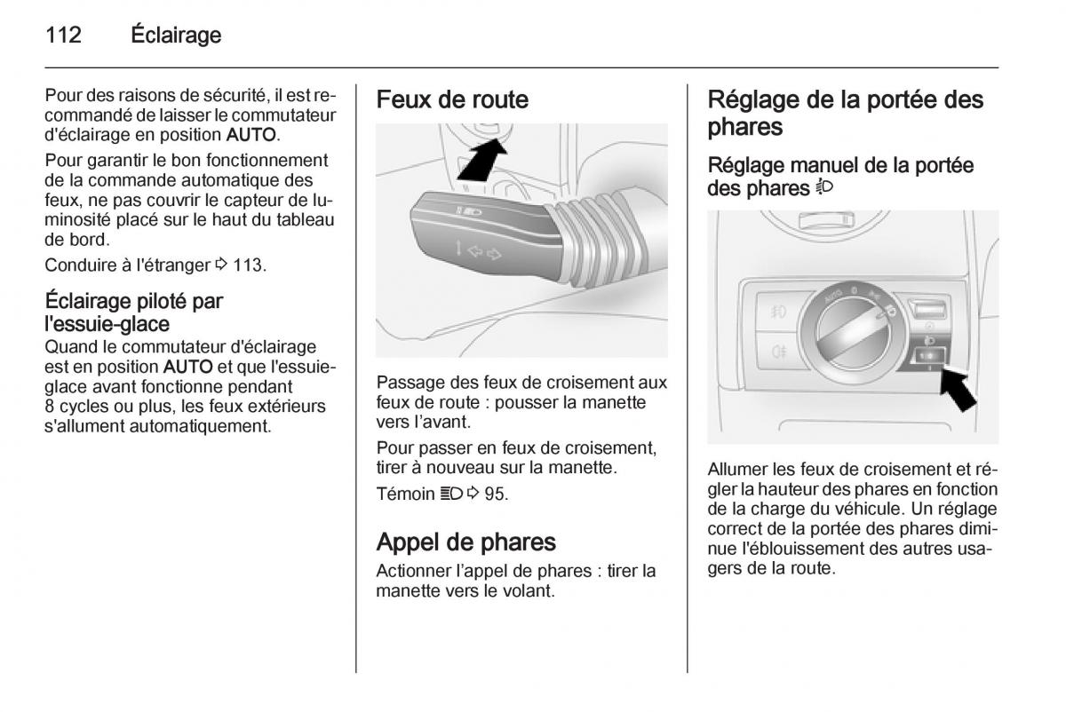 Opel Antara manuel du proprietaire / page 114