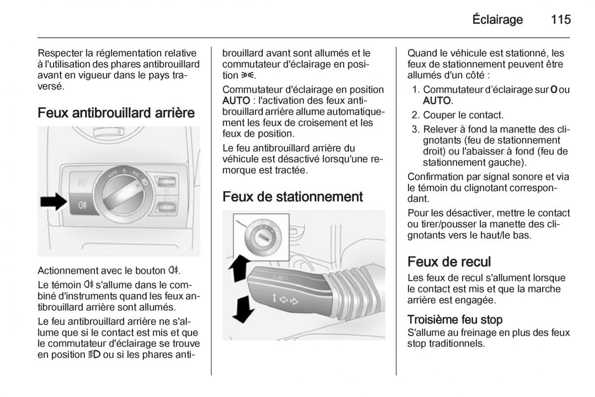 Opel Antara manuel du proprietaire / page 117