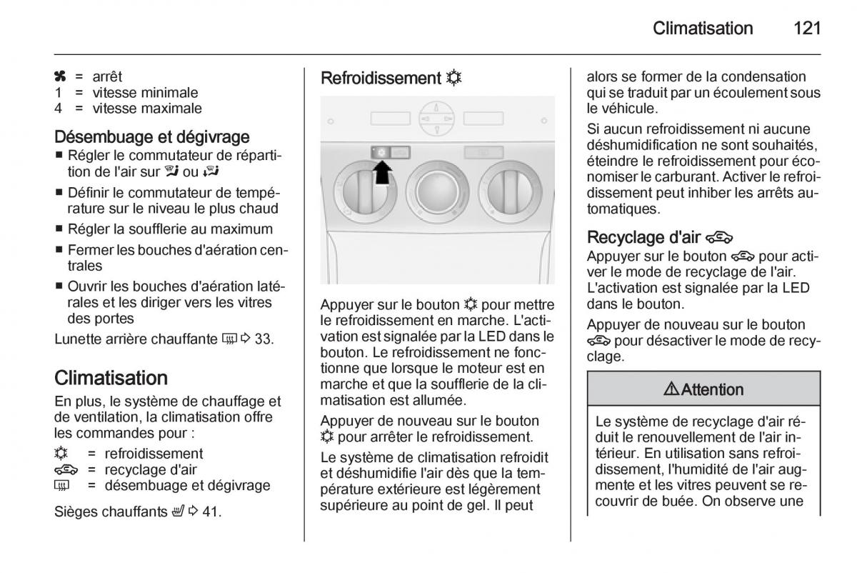 Opel Antara manuel du proprietaire / page 123