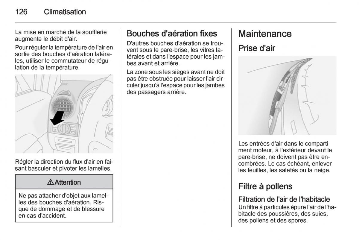 Opel Antara manuel du proprietaire / page 128