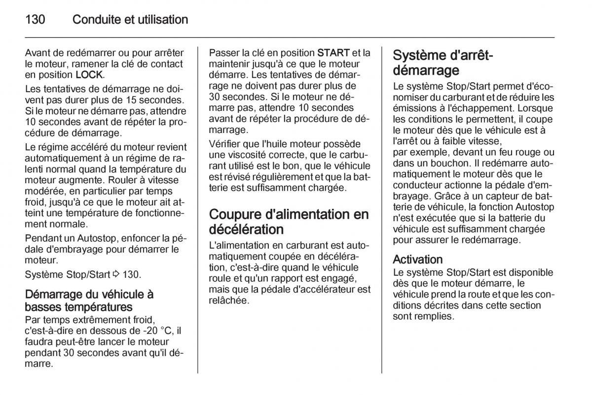 Opel Antara manuel du proprietaire / page 132