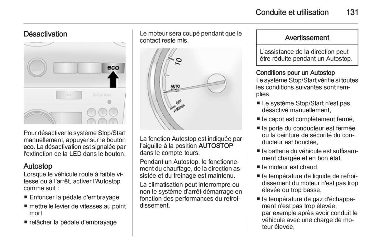 Opel Antara manuel du proprietaire / page 133